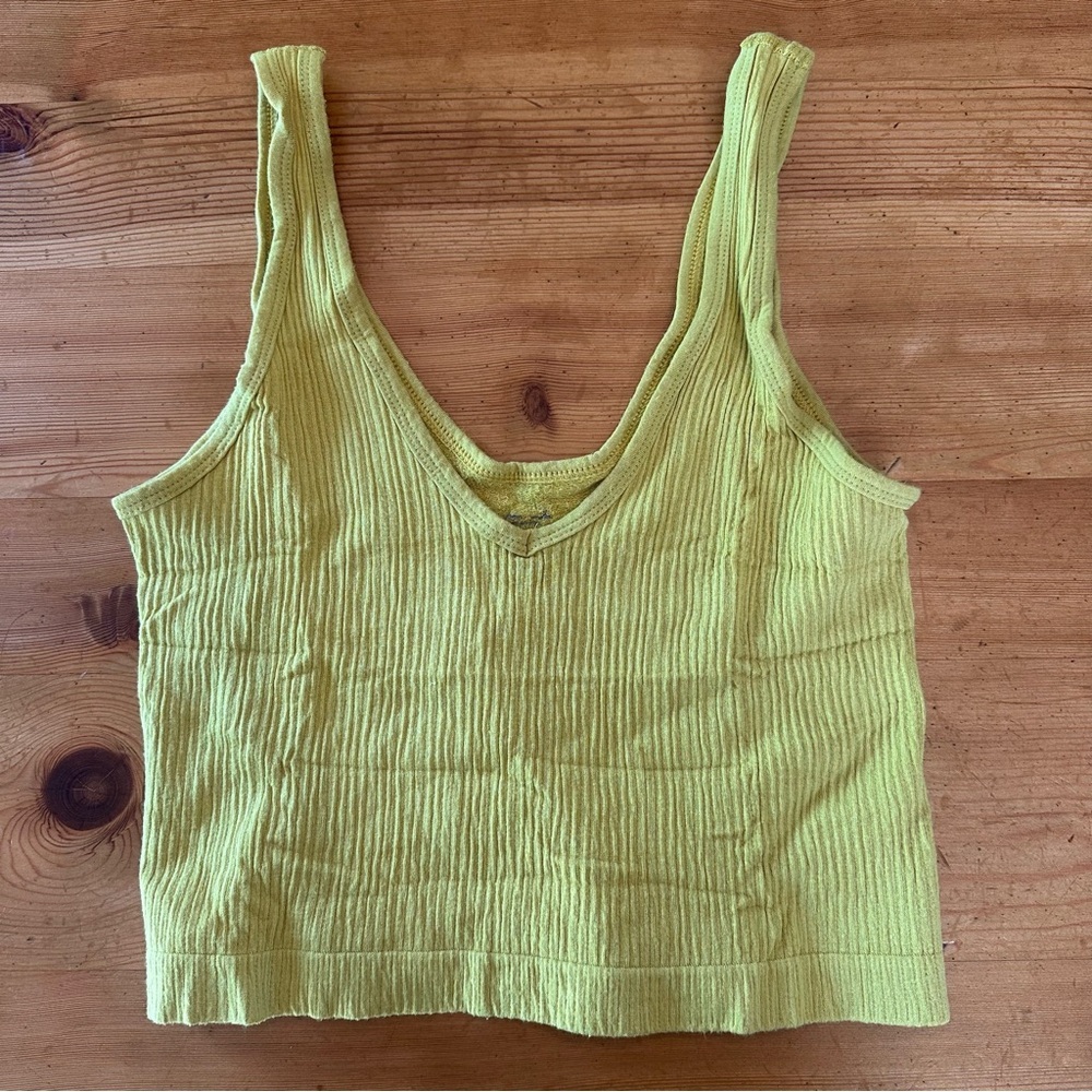 Out From Under Urban Outfitters Drew seamless ribbed bra crop tank top